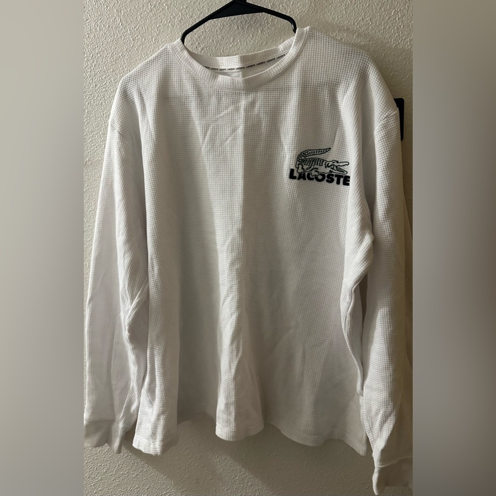 SOLD 🔴 Lacoste White Sleepwear Top